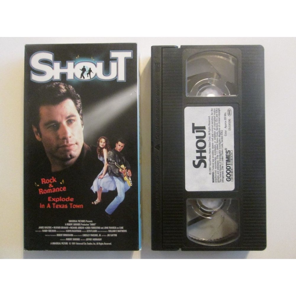 Shout John Travolta Heather Grahm Jamie Walters Linda Fiorentino 1997 VHS